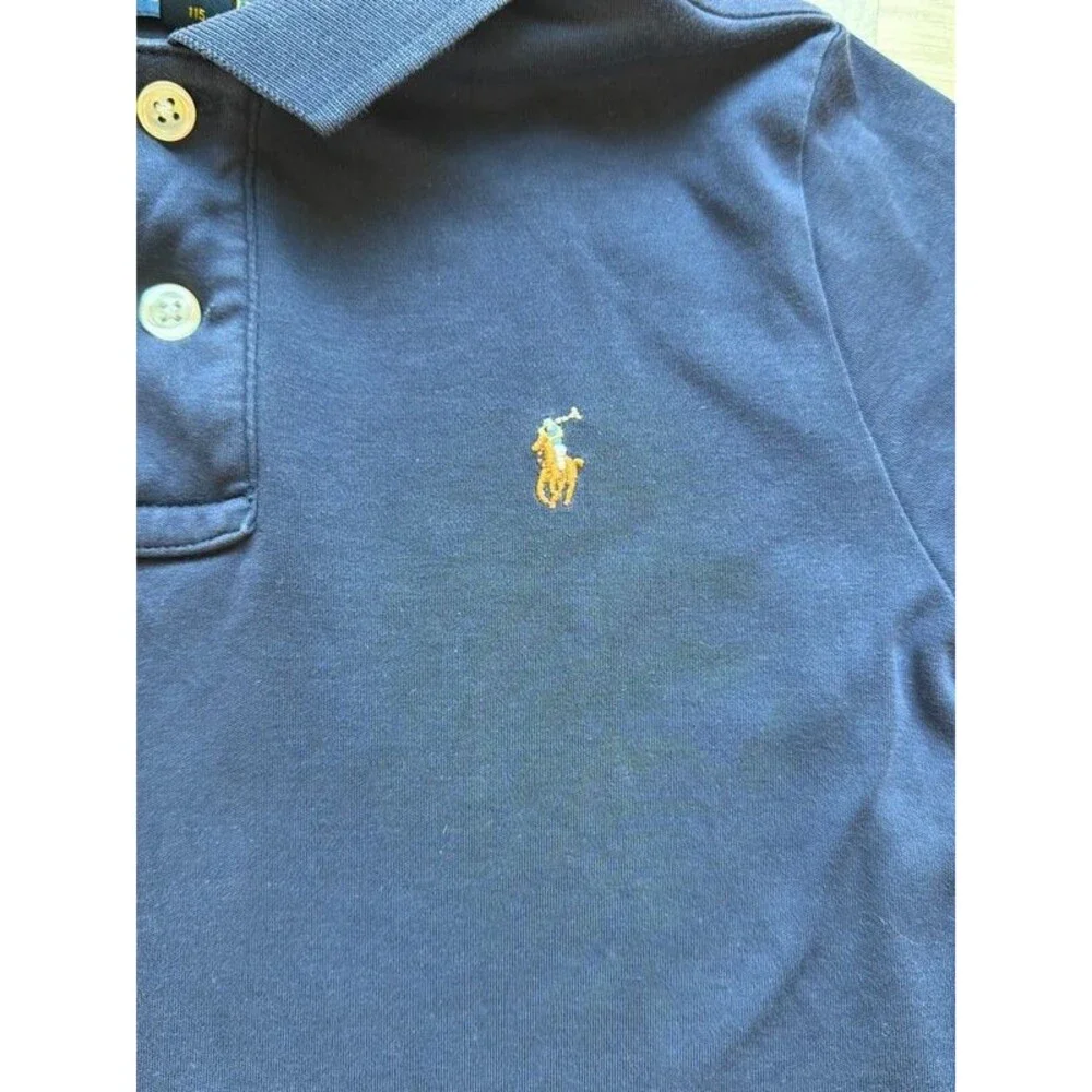 Polo Ralph Lauren boys navy polo short sleeve shirt size 5 5T